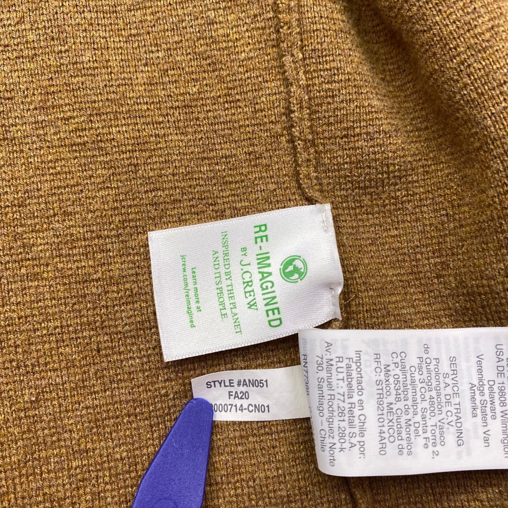 J.Crew Vanessa Sweater Jacket Womens Open Front Cardigan Mustard Yellow Sz M - Picture 6 of 9